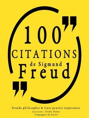 cover image of 100 citations de Sigmund Freud